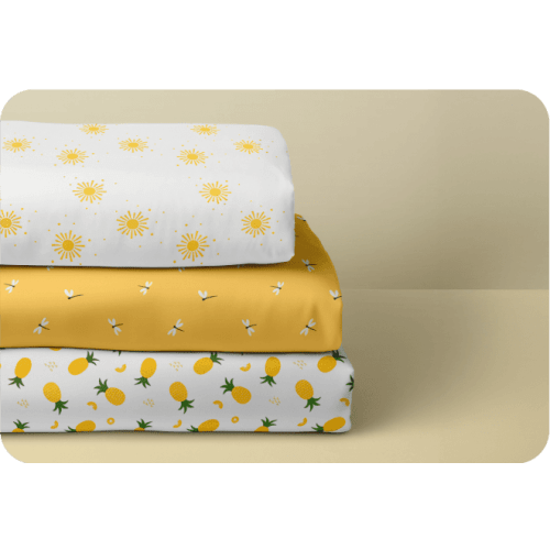 Cradlewise | Hello Sunshine - Set of 3 Printed Fitted Sheet