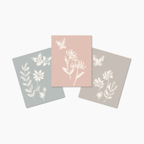 Lambs & Ivy Unframed Wall Art - Baby Blooms