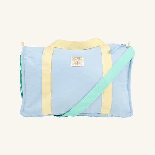 Westbury Weekender Bag - Buckhead Blue, Lake Worth Yellow, and Sea Island Seafoam