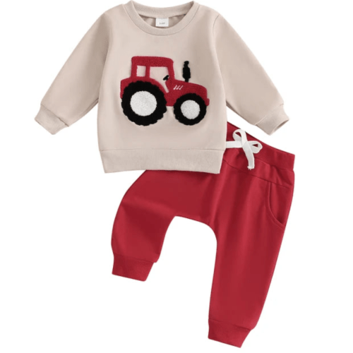 TRACTOR Joggers Outfit - Hazel & Bo