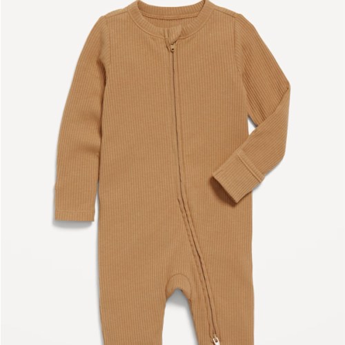 Unisex Sleep & Play Rib-Knit Footed One-Piece for Baby | Old Navy