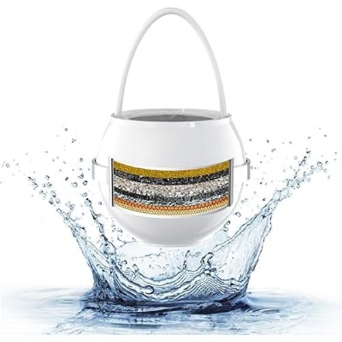 Bath Water Filter for Tub Faucet with Overflow,2,500 Gallons of Filtration,Remove contaminants,Chlorineand Fluoride,Hard Water Softener,Enhances The Health of Skin,Hair,Nails(Premium Version)