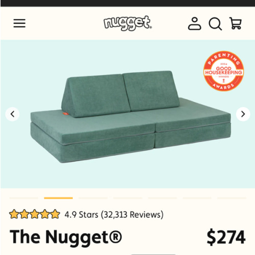 The Original Nugget Play Couch In Seamonster | Nugget®