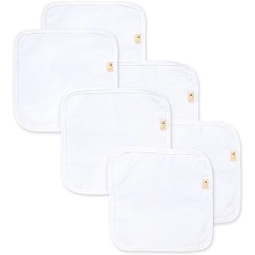 Burt's Bees Baby Washcloths, Absorbent Knit Terry, Super Soft 100% Organic Cotton