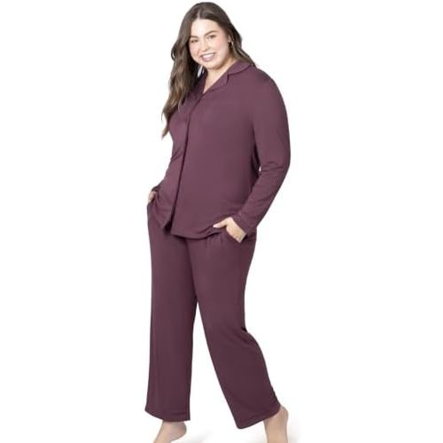 Kindred Bravely Clea Maternity Pajamas & Postpartum Lounge Sets for Women, Long Sleeve Nursing Pajamas