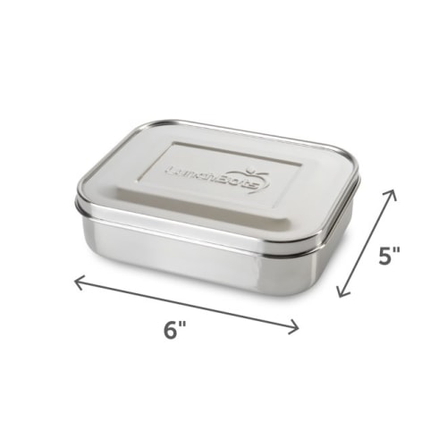LunchBots Quad Stainless Steel 4 Compartment Bento Box