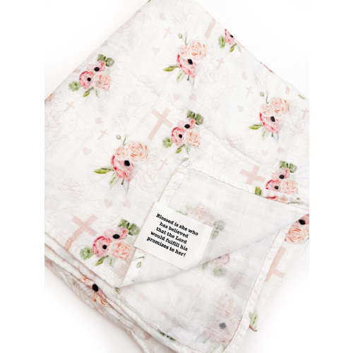 Daughter of the King Floral Swaddle Blanket – OUR HOUSE ABOVE