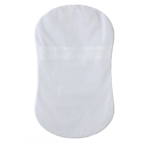 HALO - Bassinest Fitted Sheet | 100% Organic Cotton -White - white ,