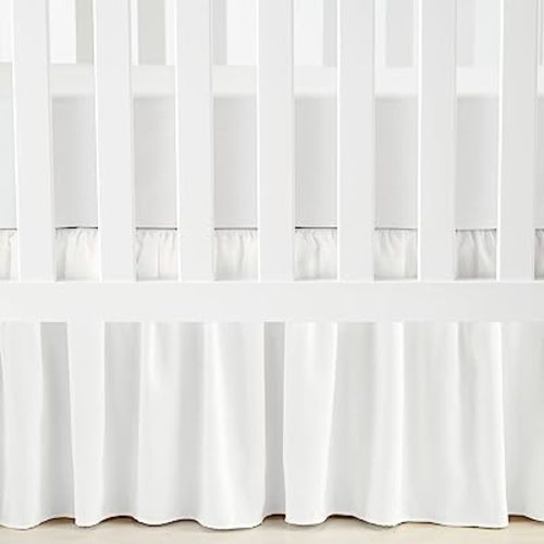 Lush Decor Ruffle Crib Skirt, 16" Drop, White