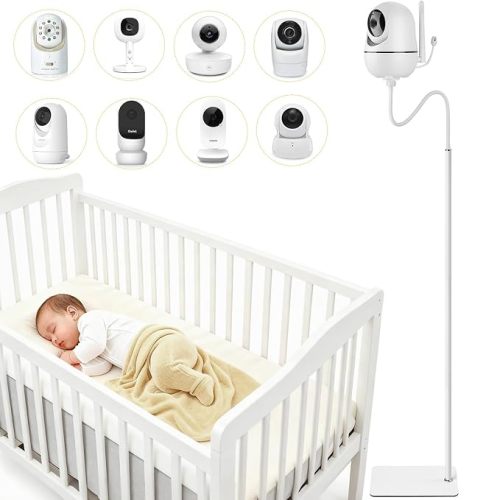 iTODOS Baby Monitor Floor Stand Holder Mount Compatible with HelloBaby HB6550/6560,Infant Optics DXR-8 Pro,Nanit Pro & Flex Stand,VTech VM819/VM901,Momcozy,Owlet,eufy,Babysense,Motorola