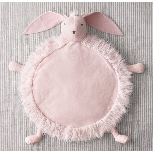 Wooly Plush Play Mat - Petal Bunny