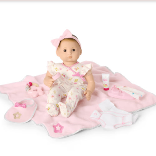 Bitty Baby® Doll #2 with brown hair Care & Play Set