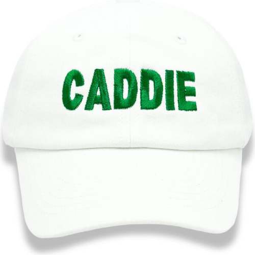 CADDIE Baseball Hat, White - Bits & Bows | Maisonette