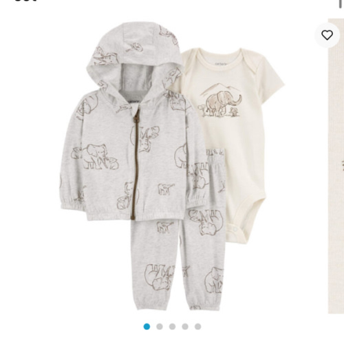 Baby 3-Piece Elephant Little Jacket Set