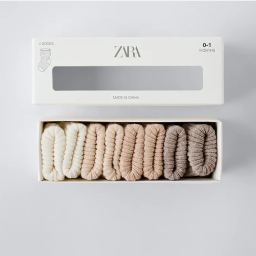 FOUR-PACK OF COLORFUL SOCKS - Light beige | ZARA United States