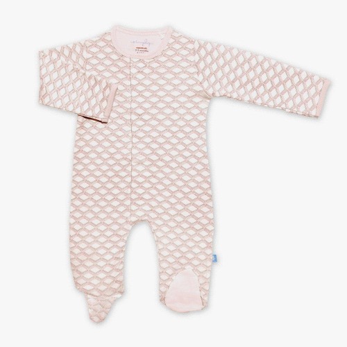 pink pompidou organic cotton magnetic footie – Magnetic Me