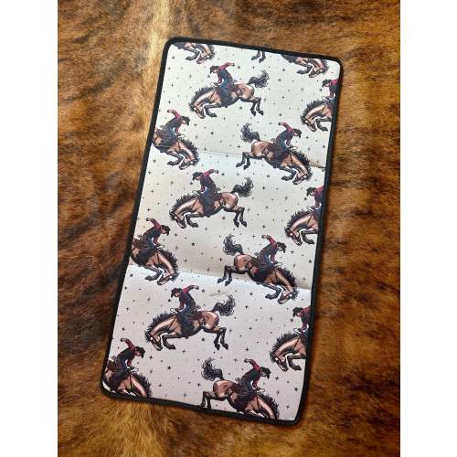 Bronc rider baby changing pad