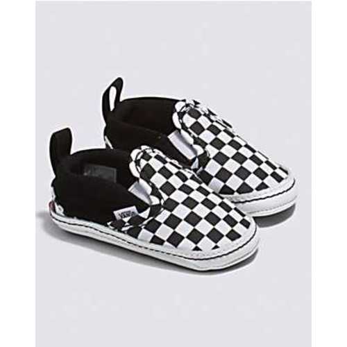 Infant Slip-On V Crib Checker Shoe
