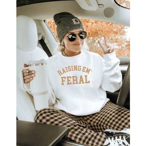 Raising Em' Feral Pullover