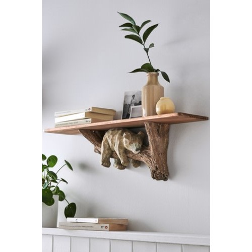 Natural Barnaby Bear Wall Shelf