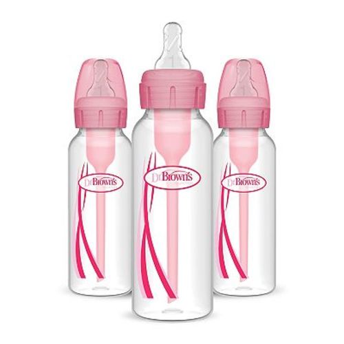 Dr. Brown's Natural Flow Anti-Colic Options+ 3-Pack 8-oz. Narrow Baby Bottles