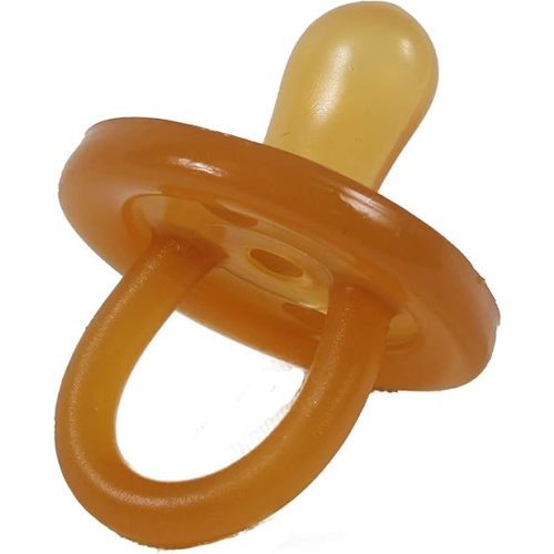 Sweetie Rubber Pacifier Natural Rubber with Symmetrical Nipple 1 Count 0-6 Months Original Natural Rubber Pacifier