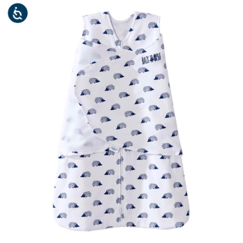 Navy Hedgehog Cotton Swaddle S | HALO