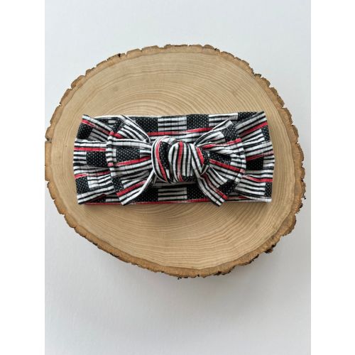 Red Line Chunky Headband Baby Girl Headband Baby Shower - Etsy