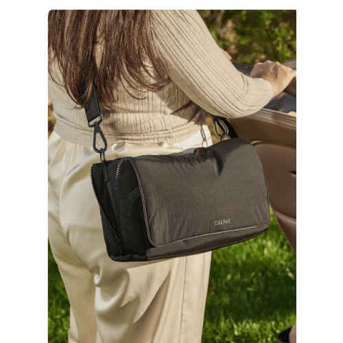 Convertible Stroller Caddy Crossbody - BLACK