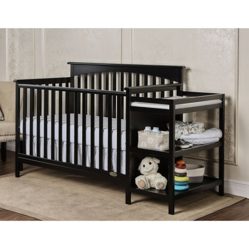 Harriet Bee Downes 2-in-1 Convertible Crib and Changer & Reviews | Wayfair