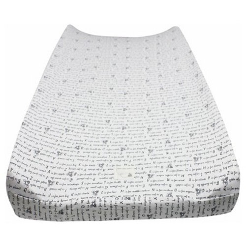 Burt's Bees Baby® Organic Changing Pad Cover - Alphabet Bee - Blueberry