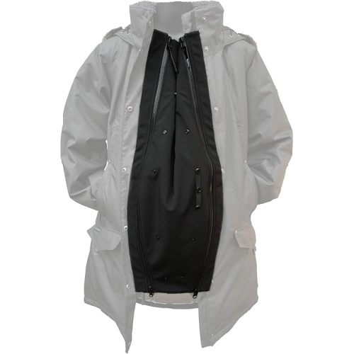 Universal Jacket Extender for Maternity and Babywearing, fits MOST zips, black, one-size
