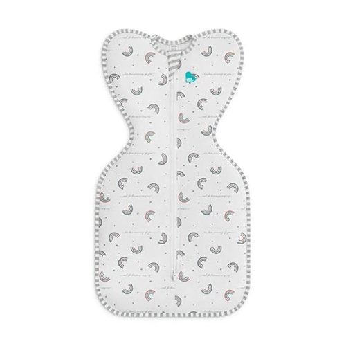 Love to Dream Swaddle UP, Baby Sleep Sack, Self-Soothing Swaddles for Newborns, Get Longer Sleep, Snug Fit Helps Calm Startle Reflex, New Born Essentials for Baby, 1.0 TOG, 5-8.5 lbs, Rainbow Dream