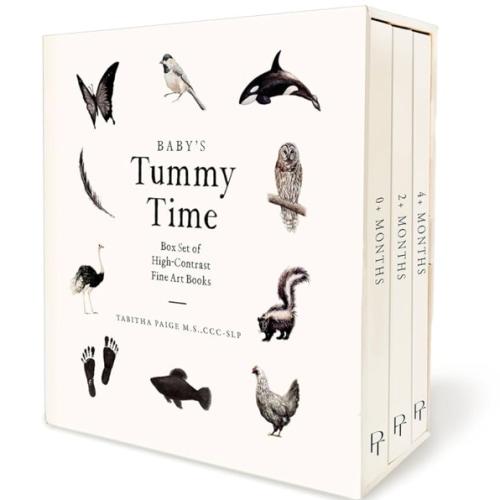 Baby's Tummy Time Book Box Set: A 3-Book Box Set of High-Contrast Art for Visual Stimulation at Tummy Time (Our Little Adventures Series)