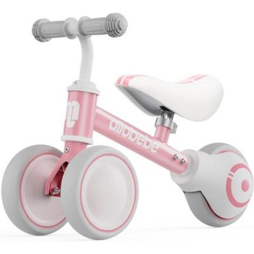Allobebe 3-Wheel Baby Balance Bike with Adjustable Seat, Pink