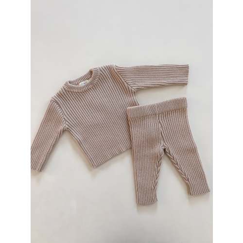 CLASSIC RIBBED SET | TEDDY BROWN