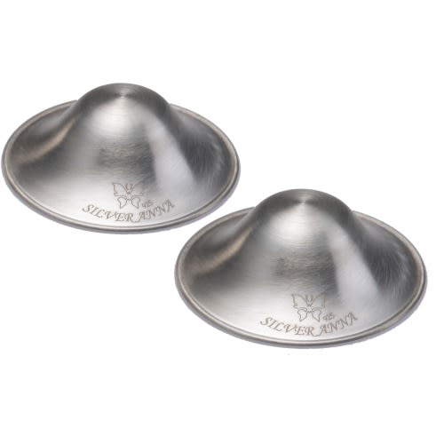 Silver Nursing Pads - Nipple Shields for Nursing Newborn - Newborn Essentials Must Haves - Soothe Your Nursing Nipples - The Original Silver Nursing Cups - 925 Silver (XL)