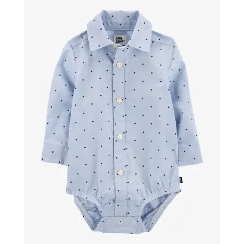 Baby Polka-Dot Button-Front Bodysuit - OshKosh | Carter's