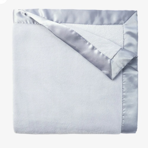 Pale Blue Coral Fleece Baby Stroller Blanket