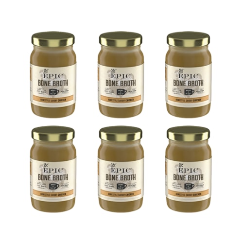 Homestyle Savory Chicken Bone Broth (6) 14OZ Jars