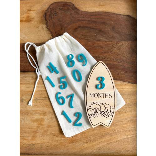 Ocean Waves Surfboard Milestone Set