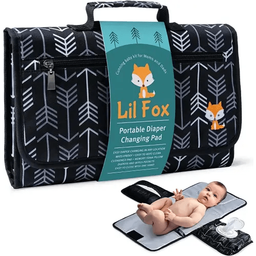 Portable Changing Pad - Waterproof Travel Baby Diaper Changing Pad, Mat Foldable, Wipes Pocket, Gifts