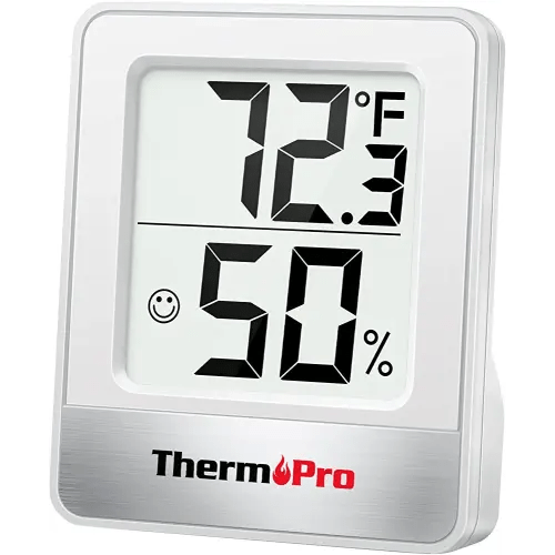 ThermoPro TP49 Digital Hygrometer Indoor Thermometer Humidity Meter Room Thermometer with Temperature and Humidity Monitor Mini Hygrometer Thermometer