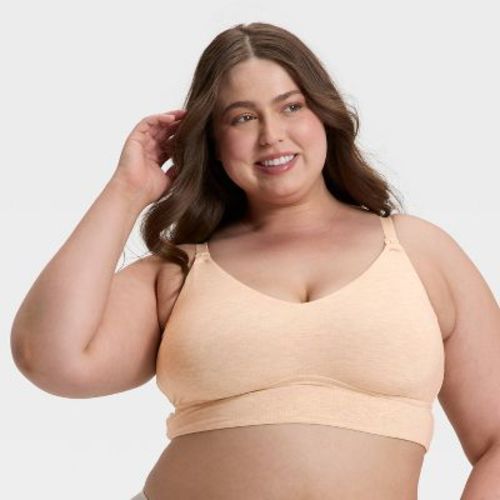 Women's Modal Blend Nursing Unlined Bralette - Auden™ Oatmeal L