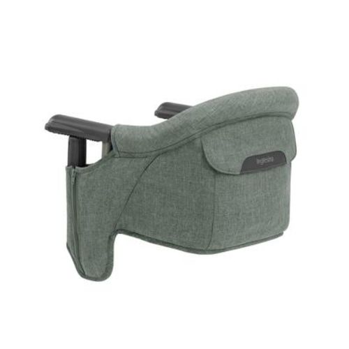 Inglesina Fast Table Chair, Pine Green Melange - High Chair For Babies & Toddlers 6-36 Months, Fits Tables 0.8'' - 3.35'' Thick - Includes Travel Bag