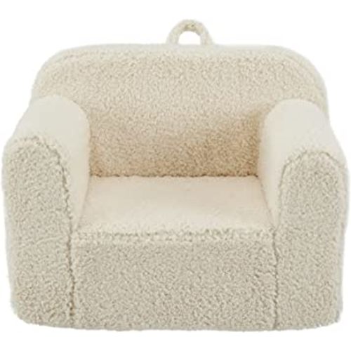 Ulax Furniture Kids Armchair Toddler Couch Baby Sofa Chair with Sherpa Fabric for Boys and Girls (Beige)