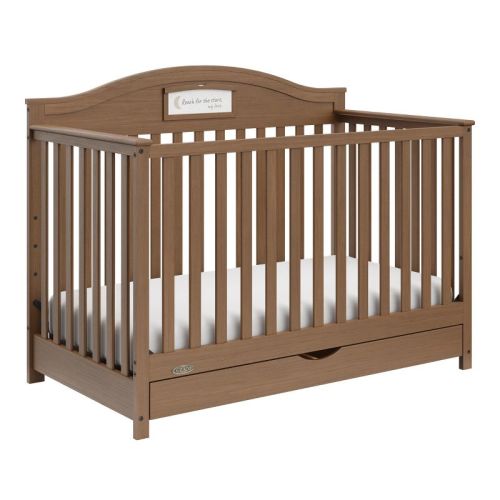 Graco Story Customizable 5-in-1 Convertible Crib with Drawer Hazelnut