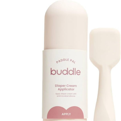 Buddle Paddle Pal Baby Diaper Cream Spatula Silicone Applicator with Carrying Case, Smooth & Mess-Free Application, 1 Count