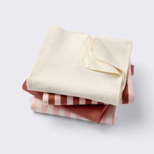 Flannel Baby Blankets - Warm Metallic - 4pk - Cloud Island™