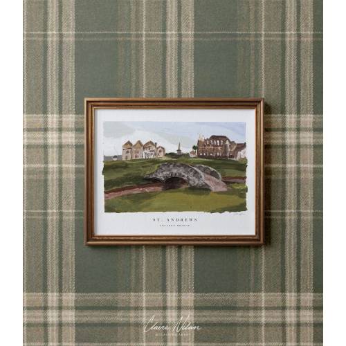 St. Andrews 18th Hole | Acrylic Painting | Swilken Bridge, Swilcan Bridge, Old Course, Scotland Golf Painting, Gift | Fine Art Print
